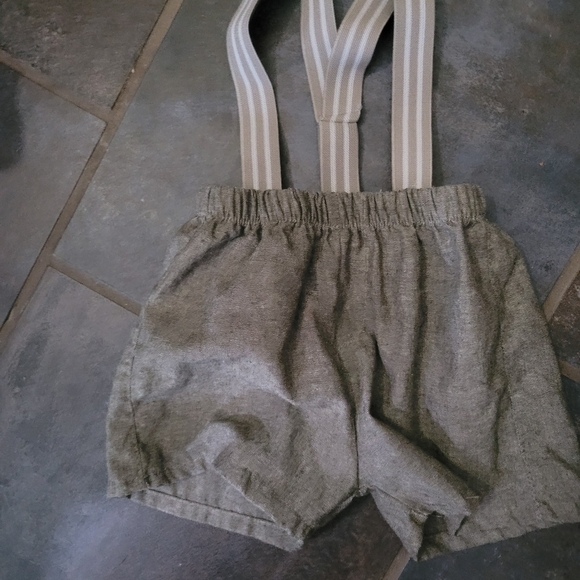 First Baby Birthday Suit Suspenders with 1 hat 👒 - Picture 2 of 3